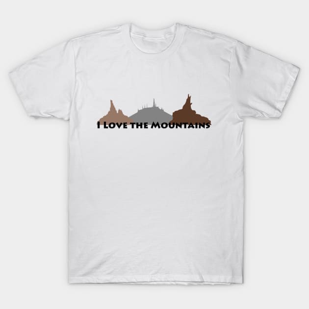 I Love the Mountains T-Shirt by fashionsforfans